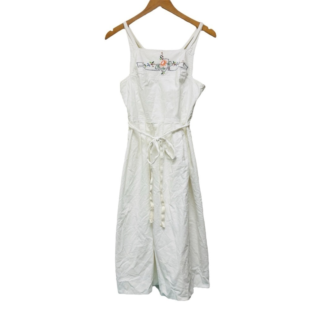 Vintage Judy Starr Embroidered Cotton Dress